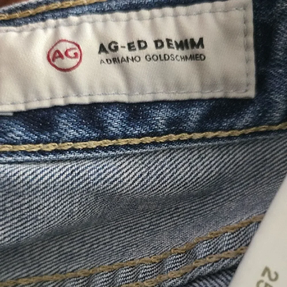AG Adriano Goldschmied Women's Blue Denim Shorts Size 25R
